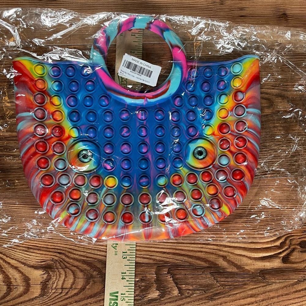 New large pop it purse, finger fidget bag for kids